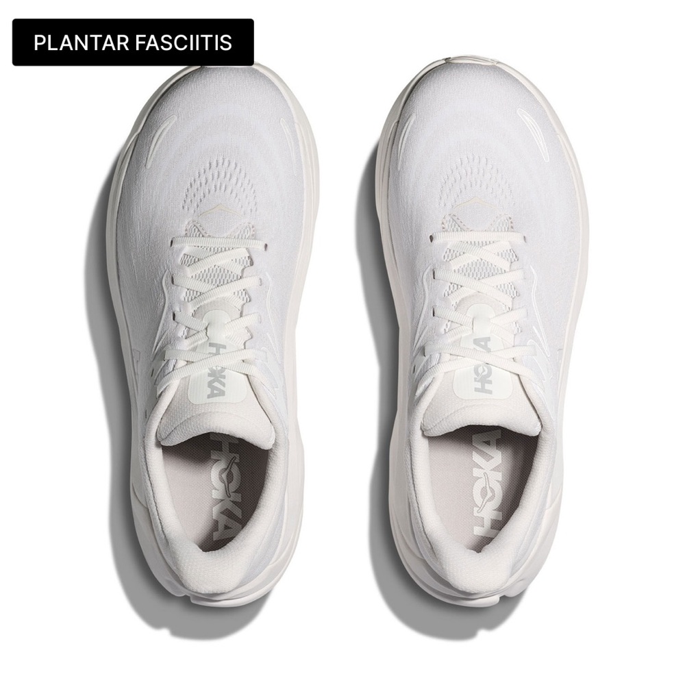 New in Box HOKA Women's Arahi 8 White/White Running Shoes - Picture 6 of 9